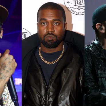 Travis Scott, Kanye West, and Eminem