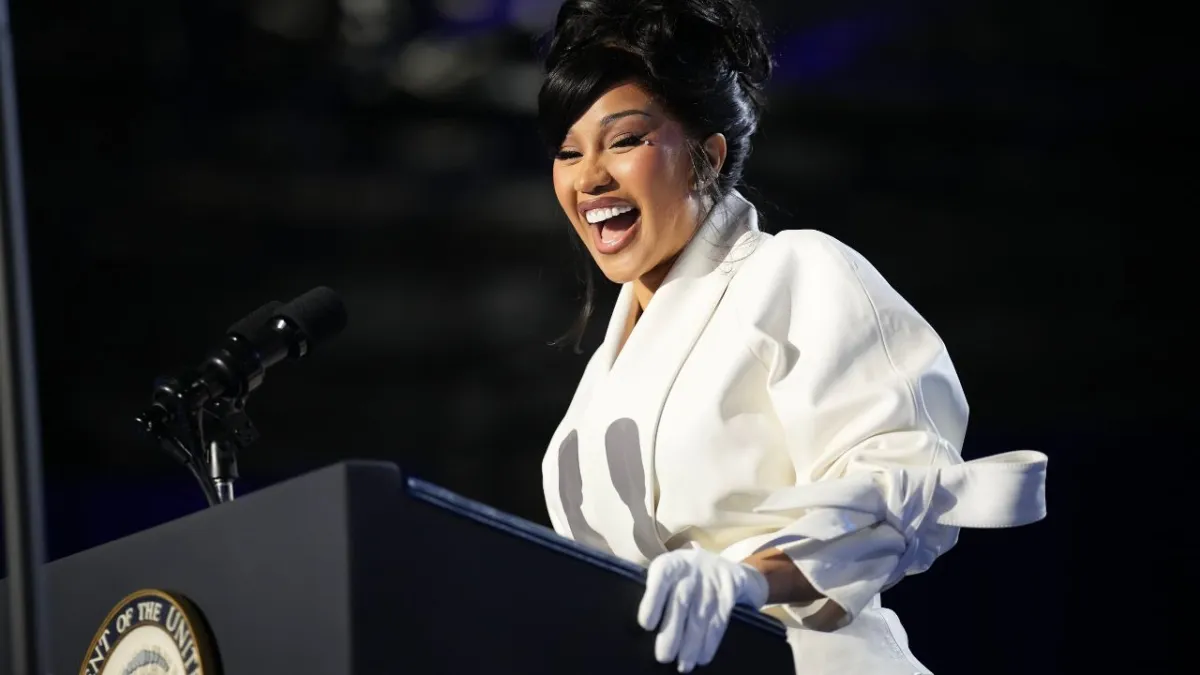 Cardi B Feels The Love at Harris Rally